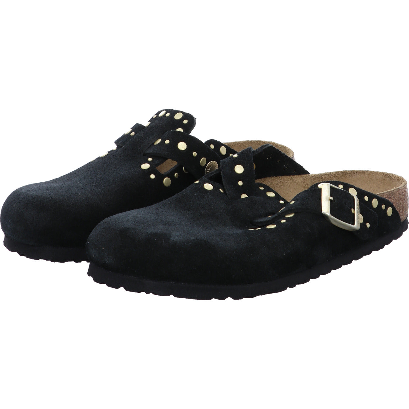Birkenstock Pantolette Boston Rivet LEVE Black