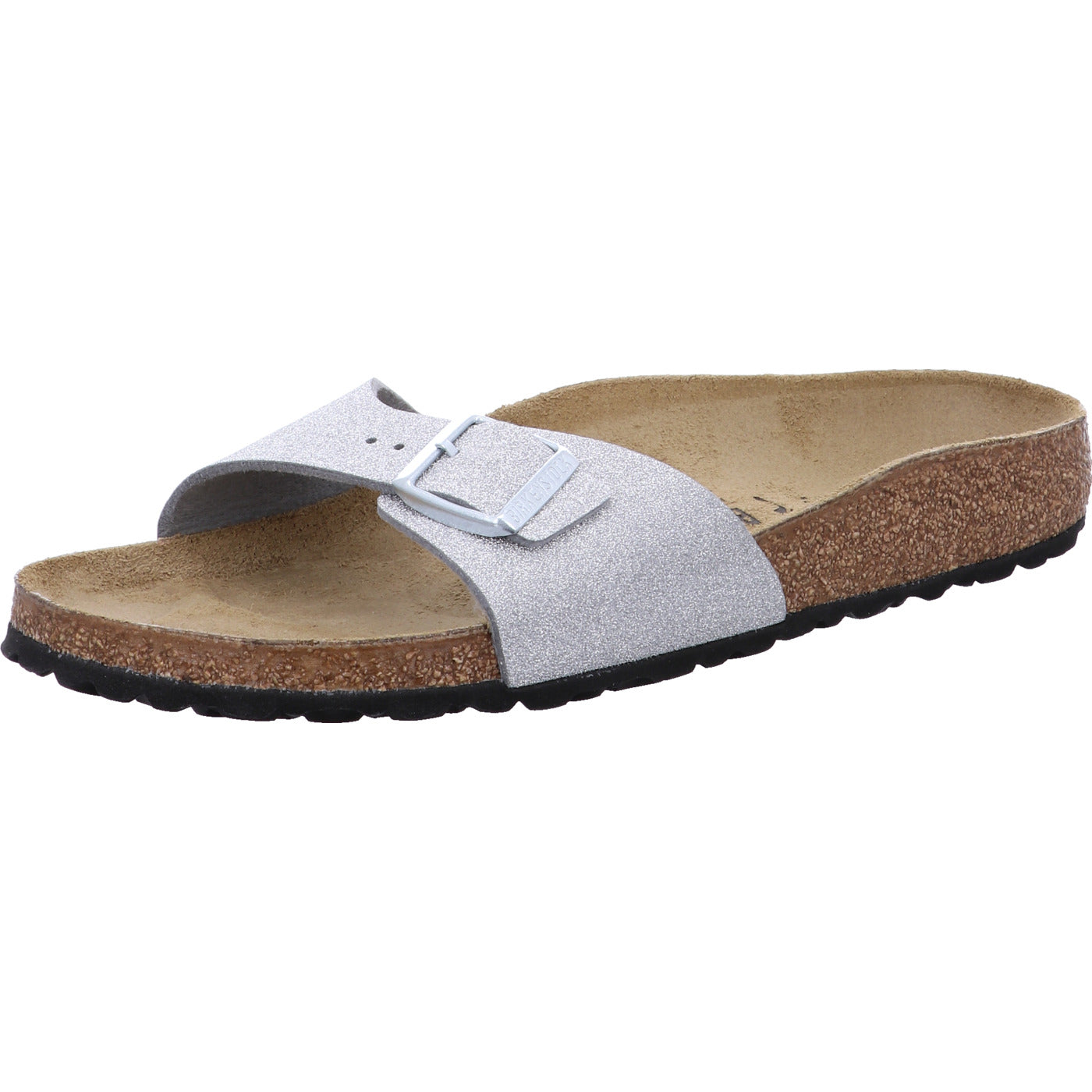 Birkenstock Pantolette Madrid SYN Shiny Glitter Silve