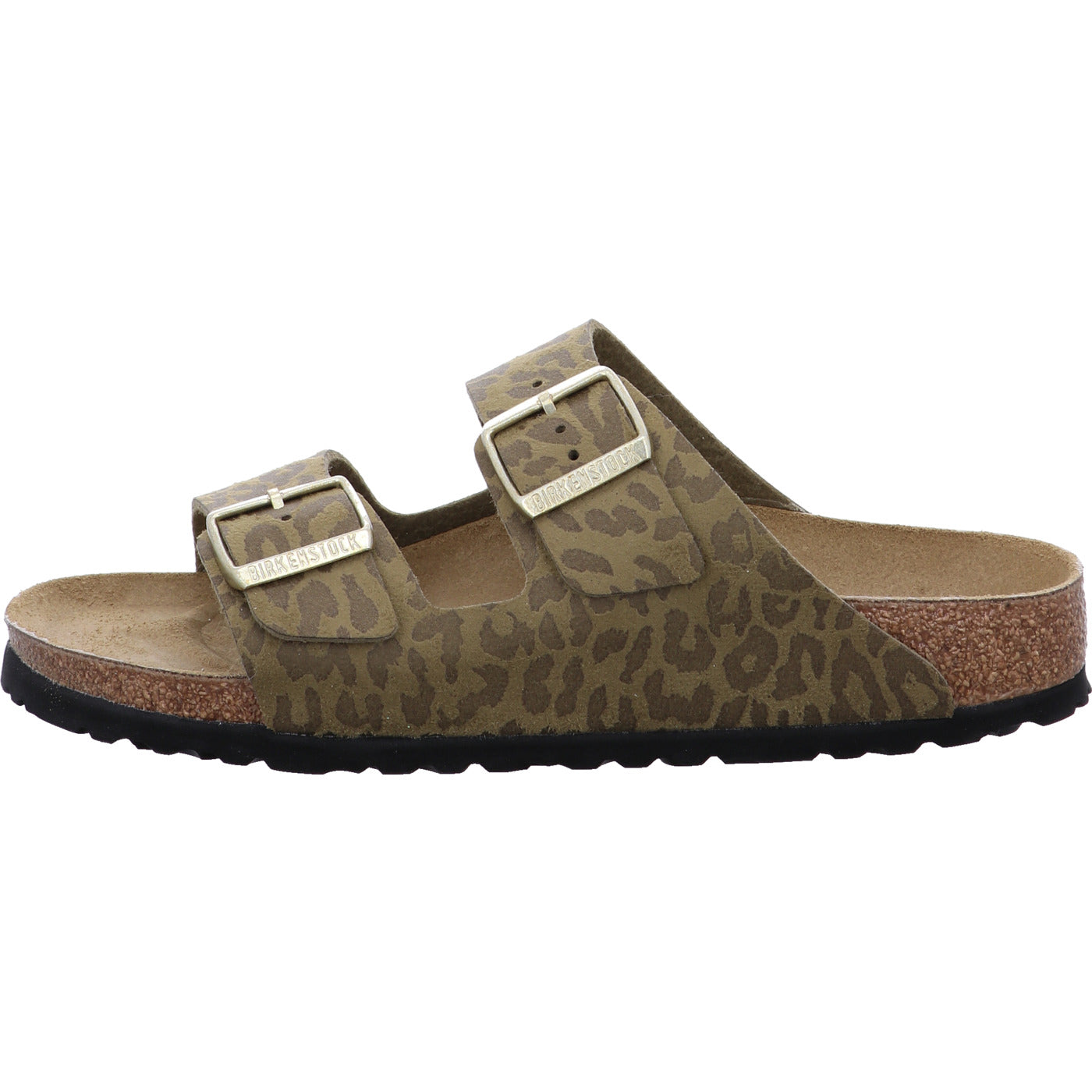 Birkenstock Pantolette Arizona SYN Leo Khaki