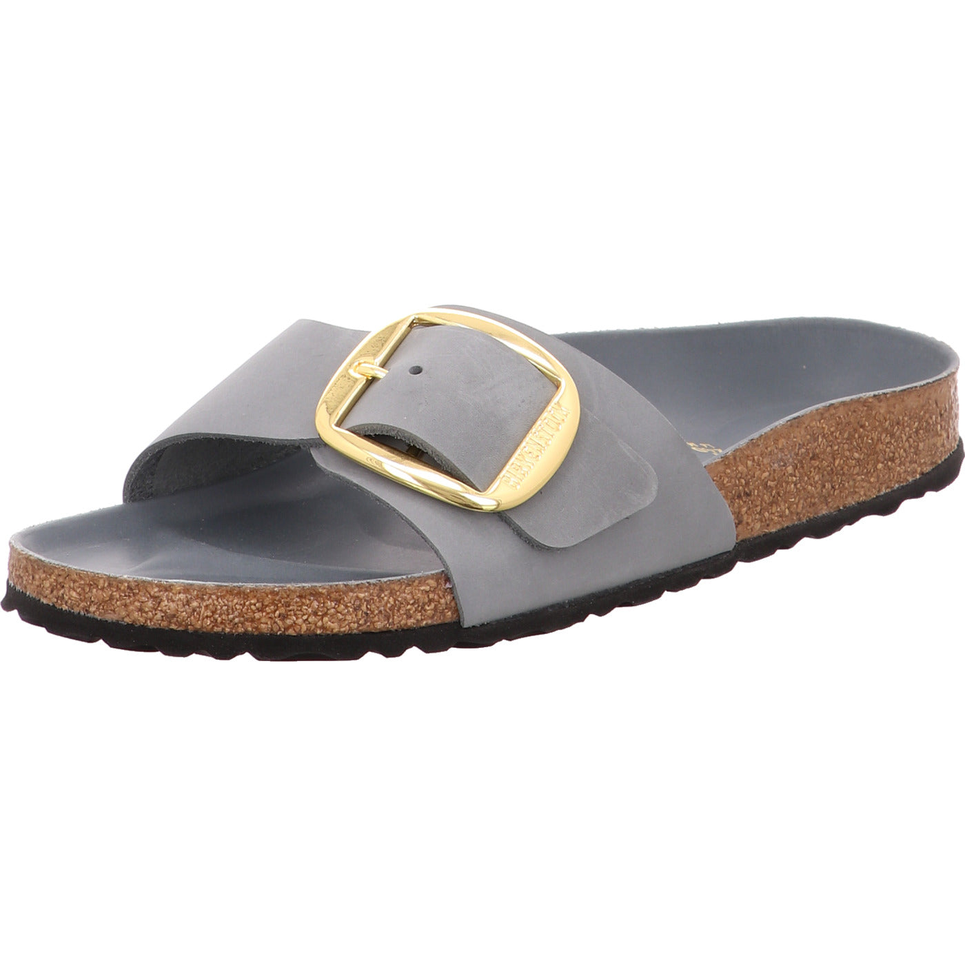 Birkenstock Pantolette Madrid Big Buckle LEOI Basalt