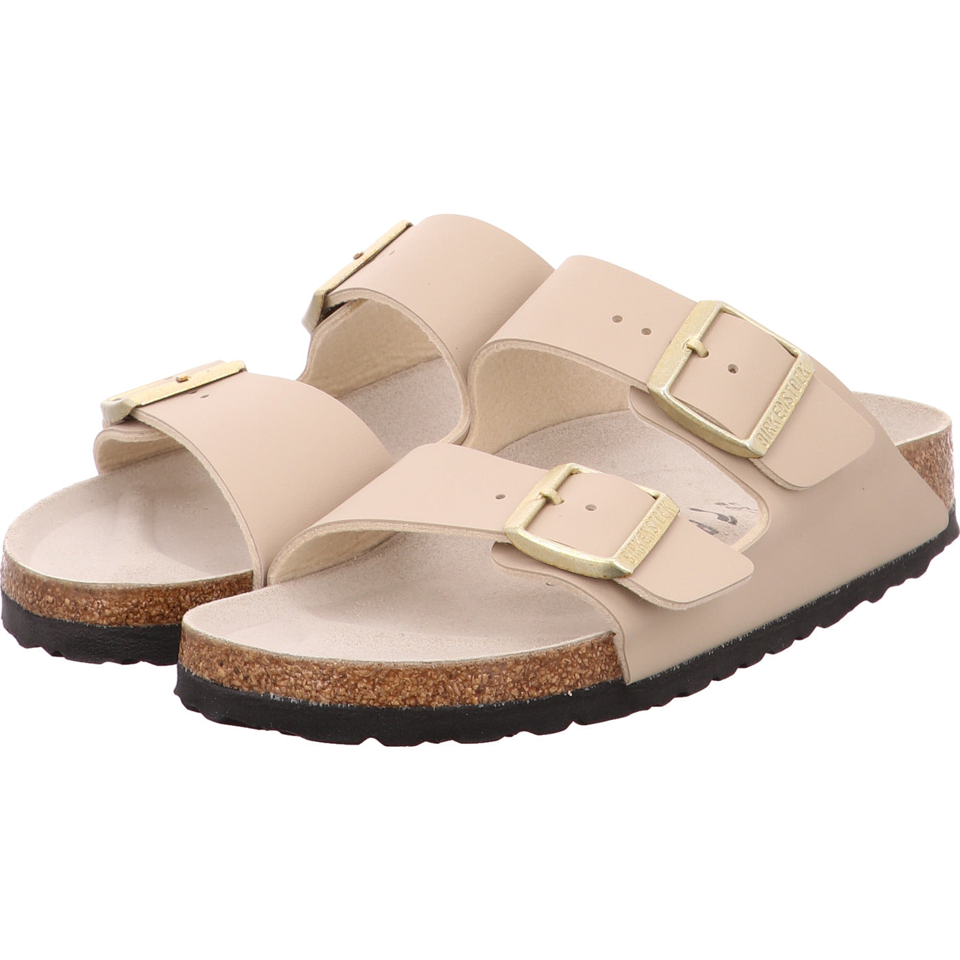 Birkenstock Pantolette Arizona BF Triples Sandcastle/