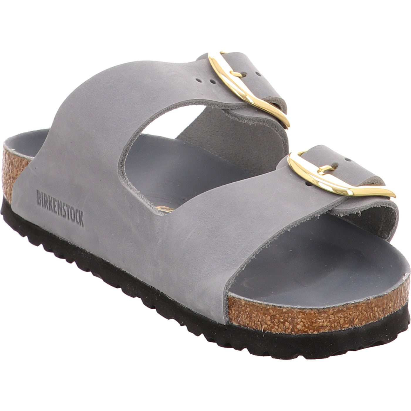 Birkenstock Pantolette Arizona Big Buckle LEOI Basal grau