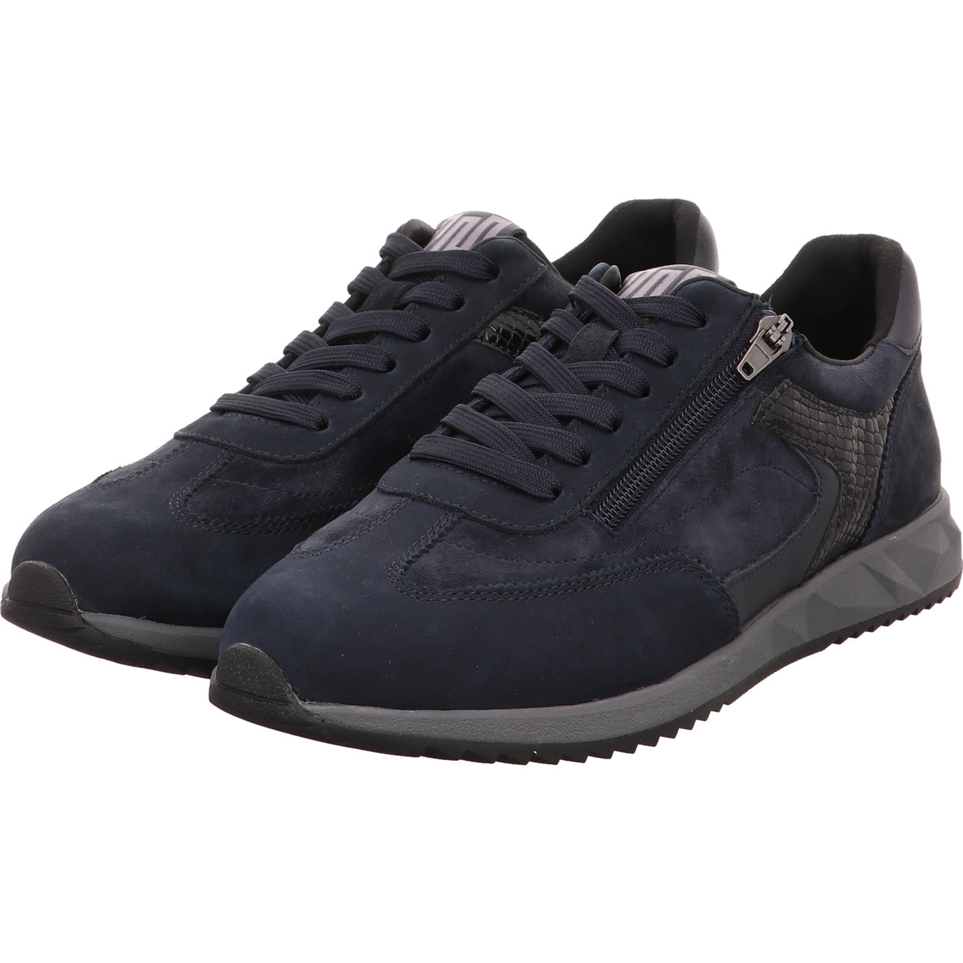 Waldläufer Schnürschuh H-Janett blau