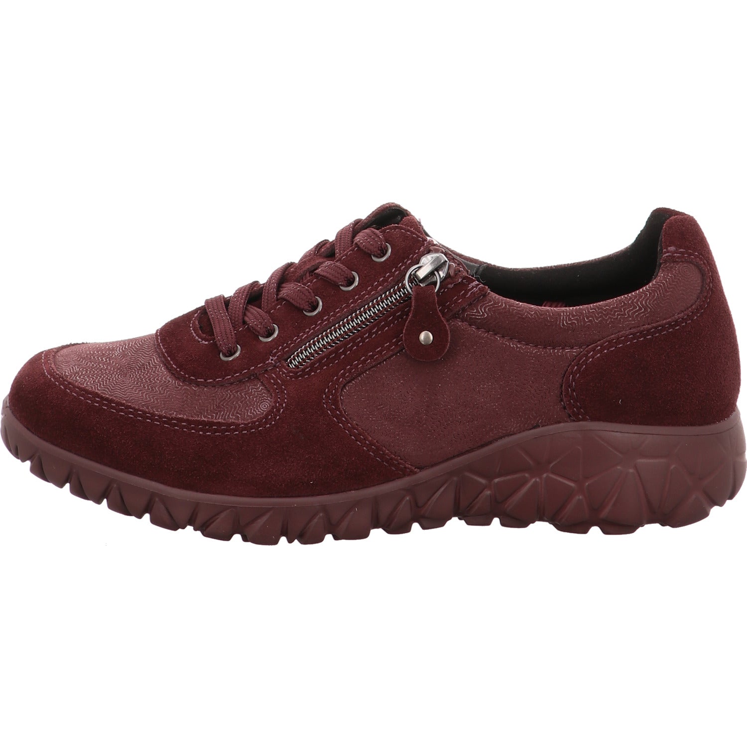Waldläufer Schnürschuh Havy bordo