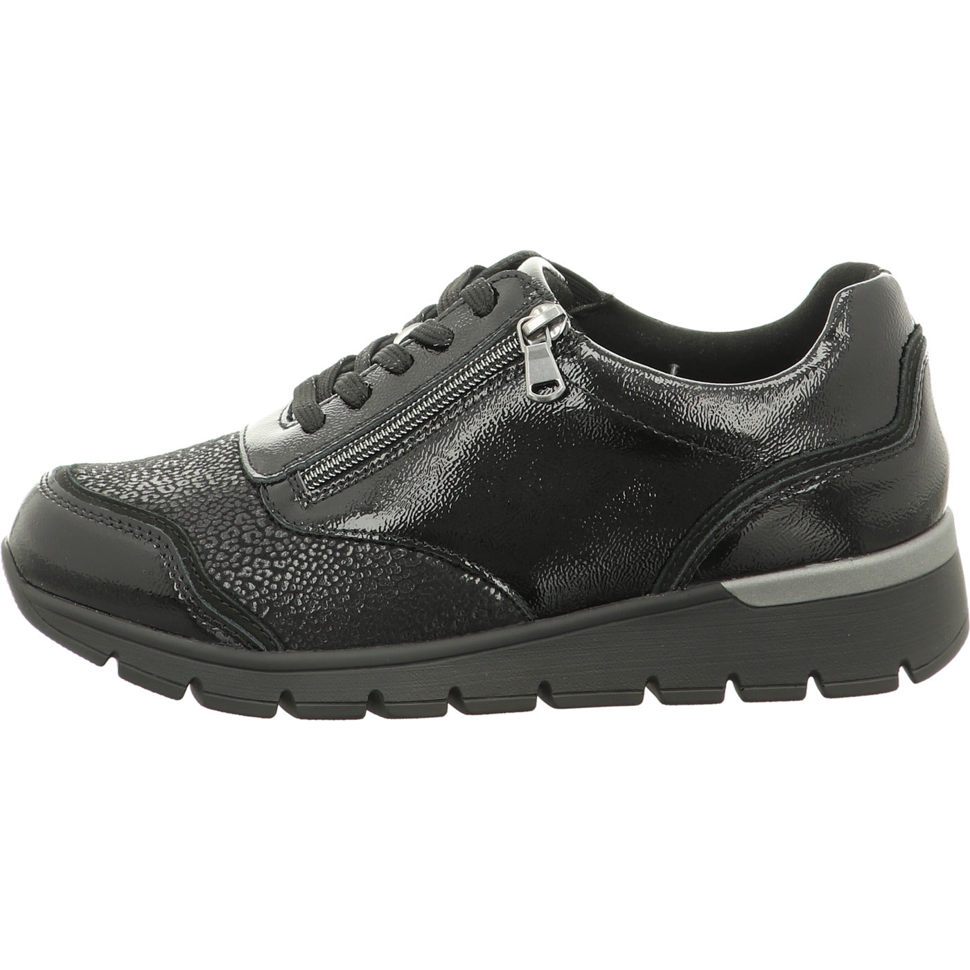 Waldläufer Schnürschuh K-Ramona schwarz