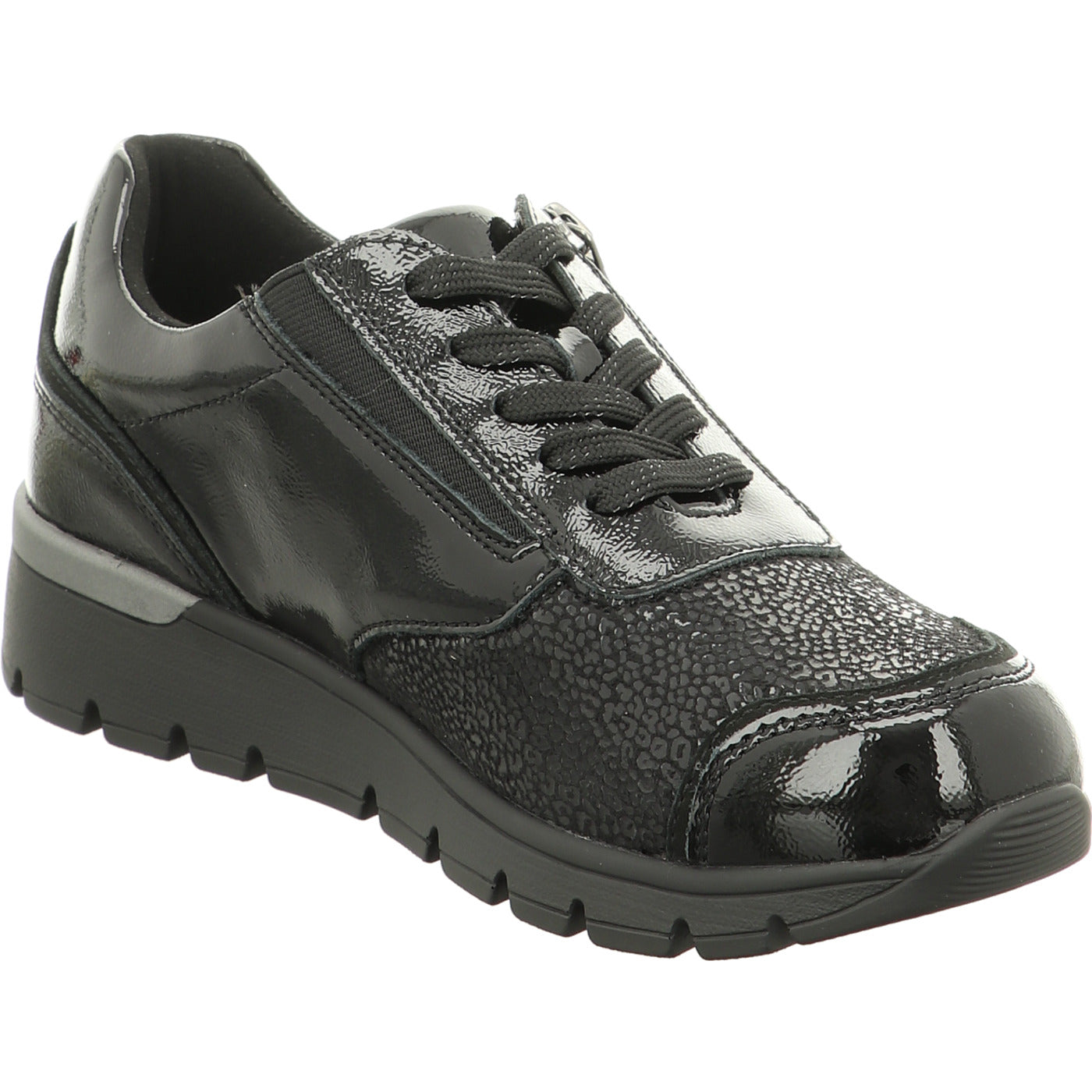 Waldläufer Schnürschuh K-Ramona schwarz