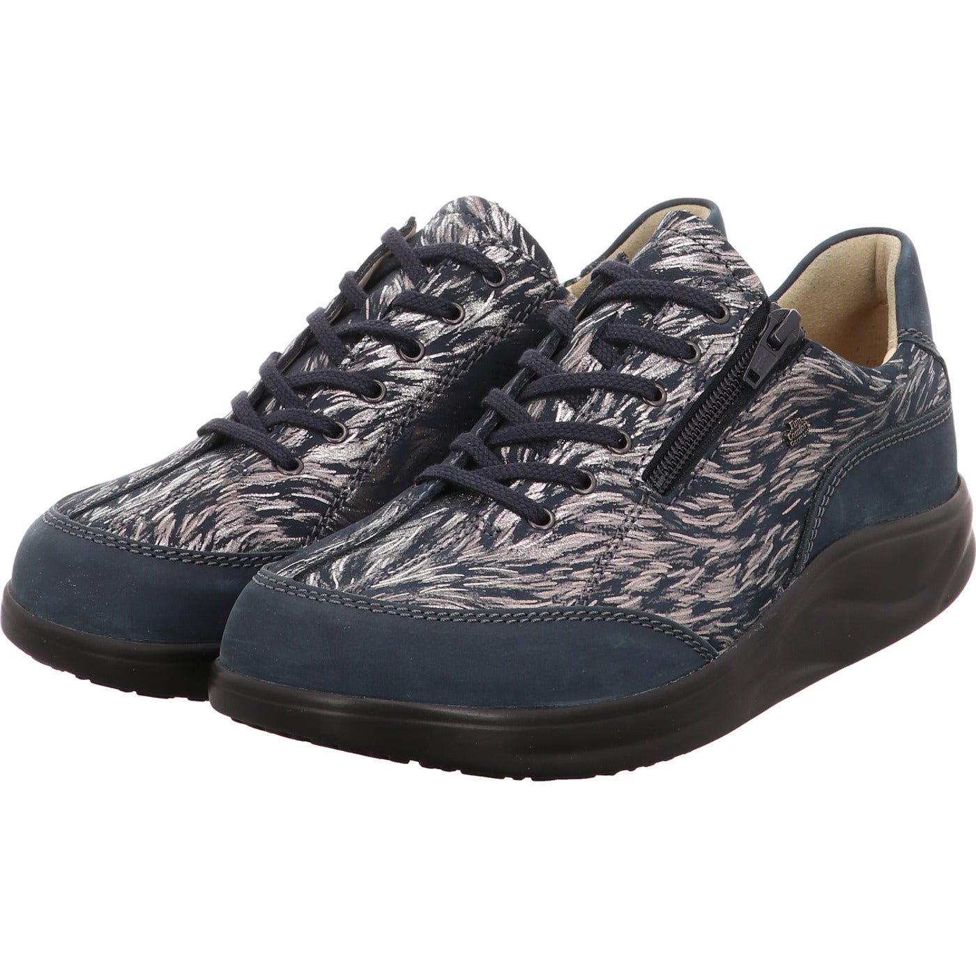 FinnComfort Schnürschuh Otaru blau