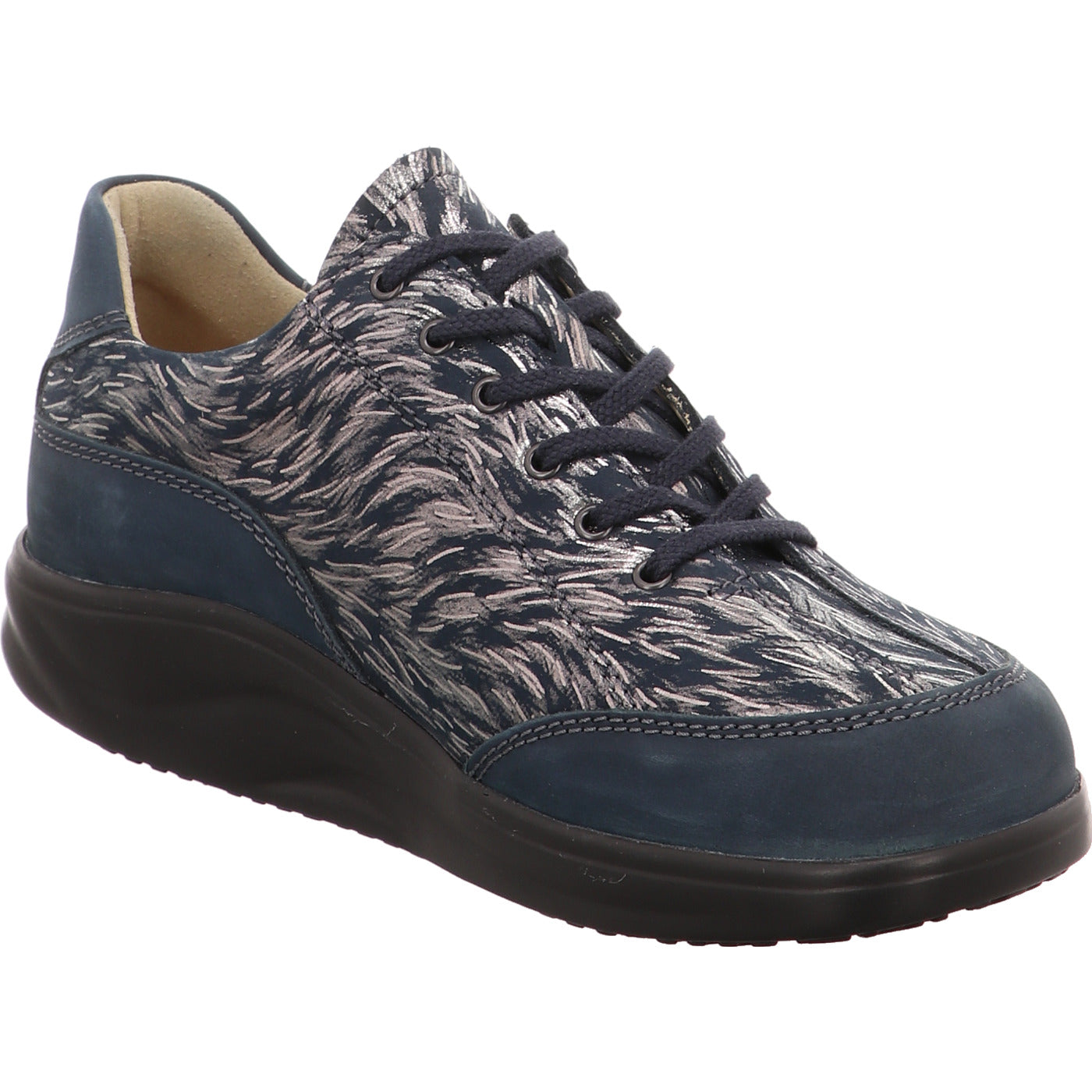 FinnComfort Schnürschuh Otaru blau