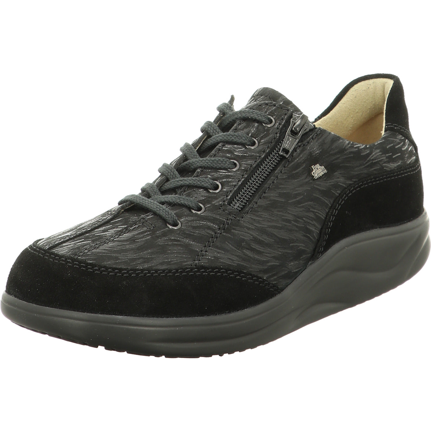 FinnComfort Schnürschuh Otaru schwarz