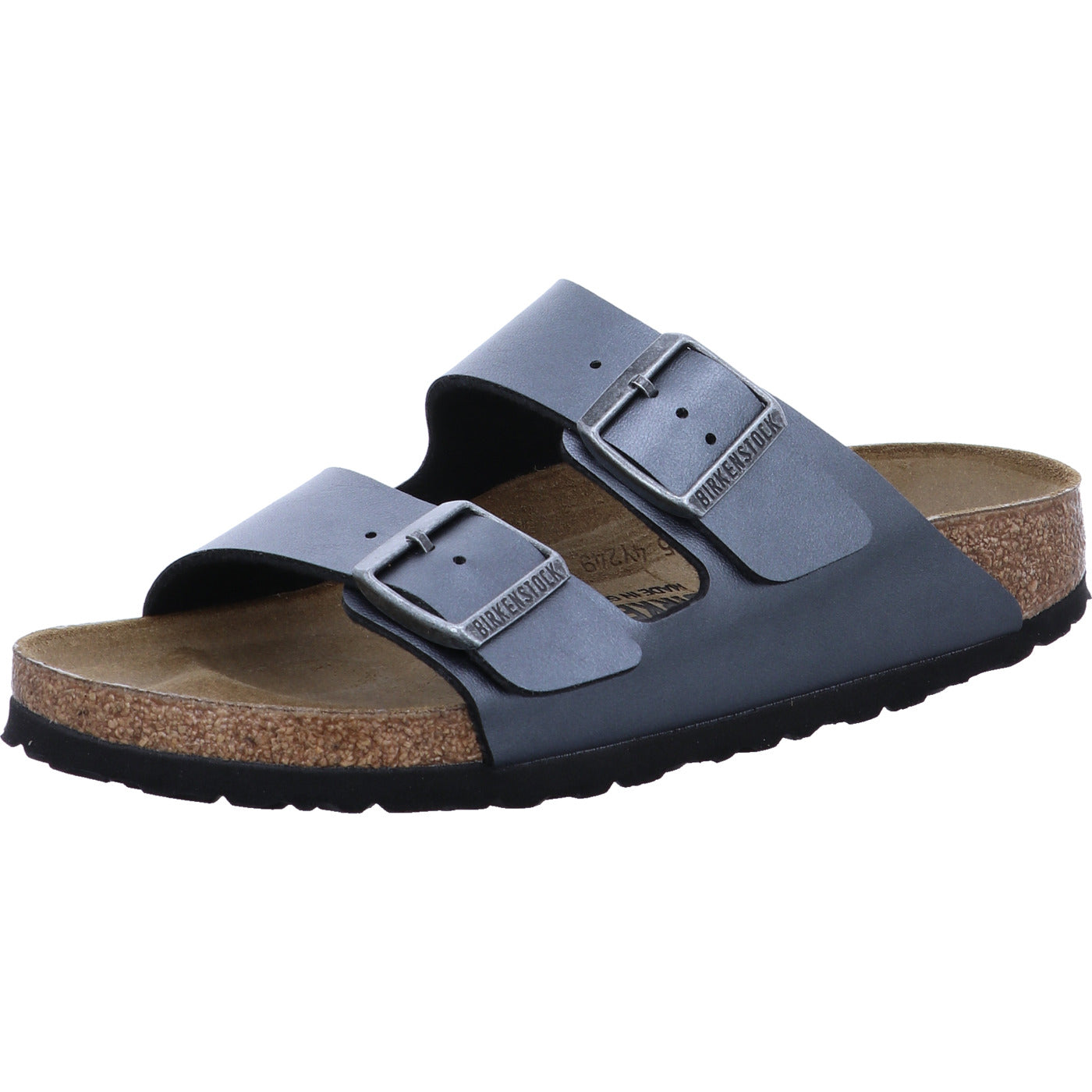 Birkenstock Pantolette Arizona BF Metallic Black