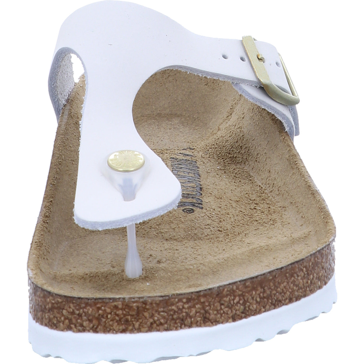 Birkenstock Pantolette Gizeh LENB Antique White