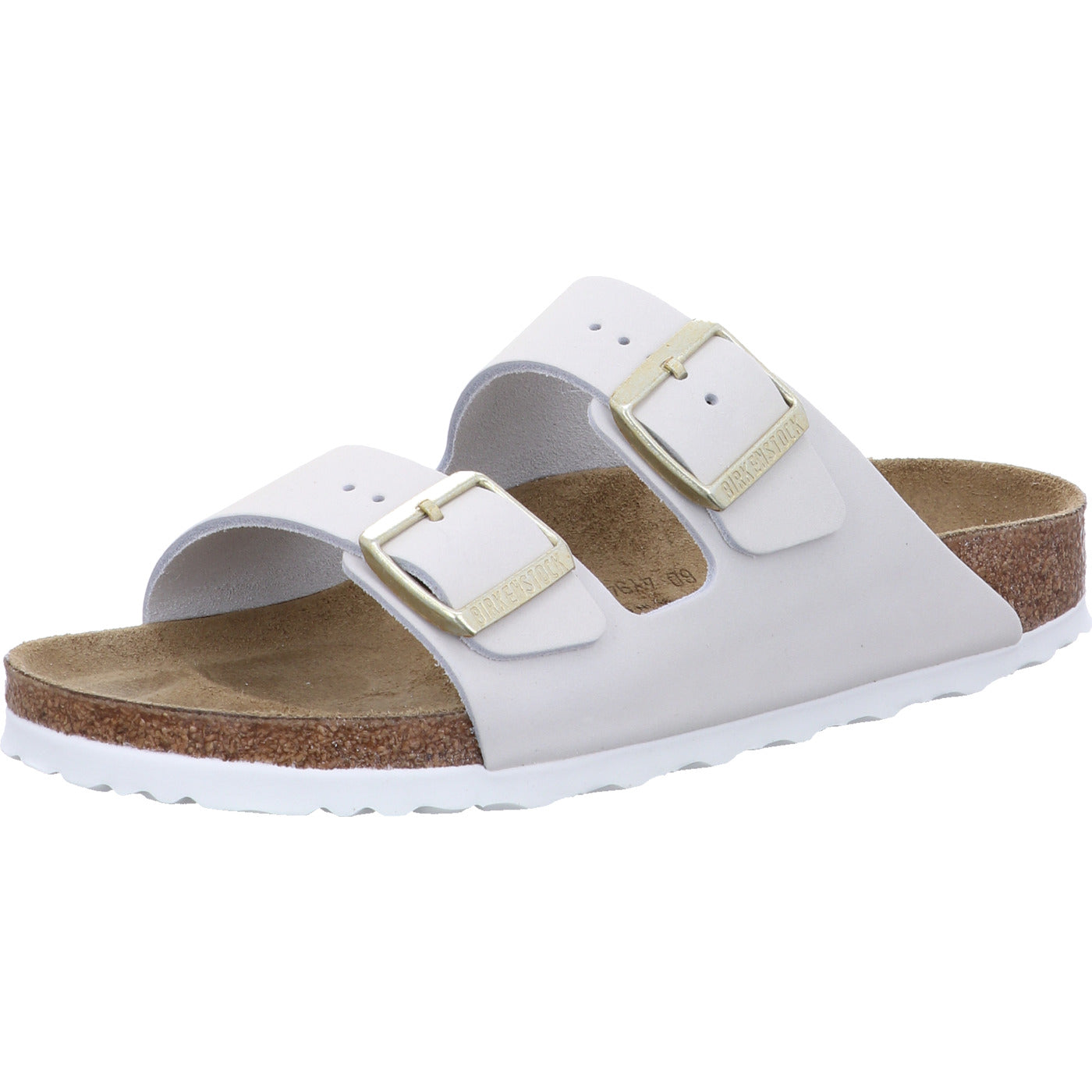 Birkenstock Pantolette Arizona LENB Antique White