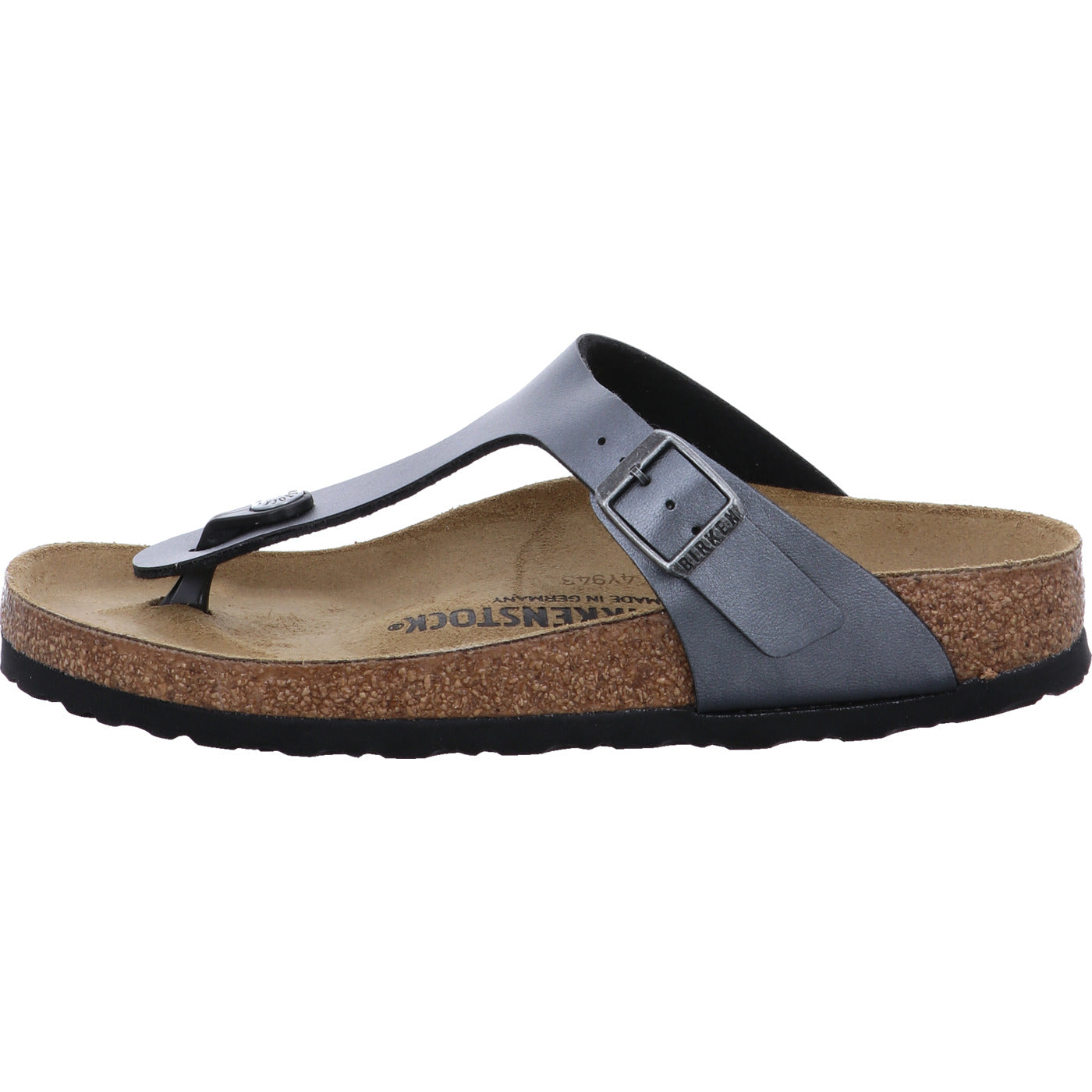 Birkenstock Pantolette Gizeh BF Metallic Black