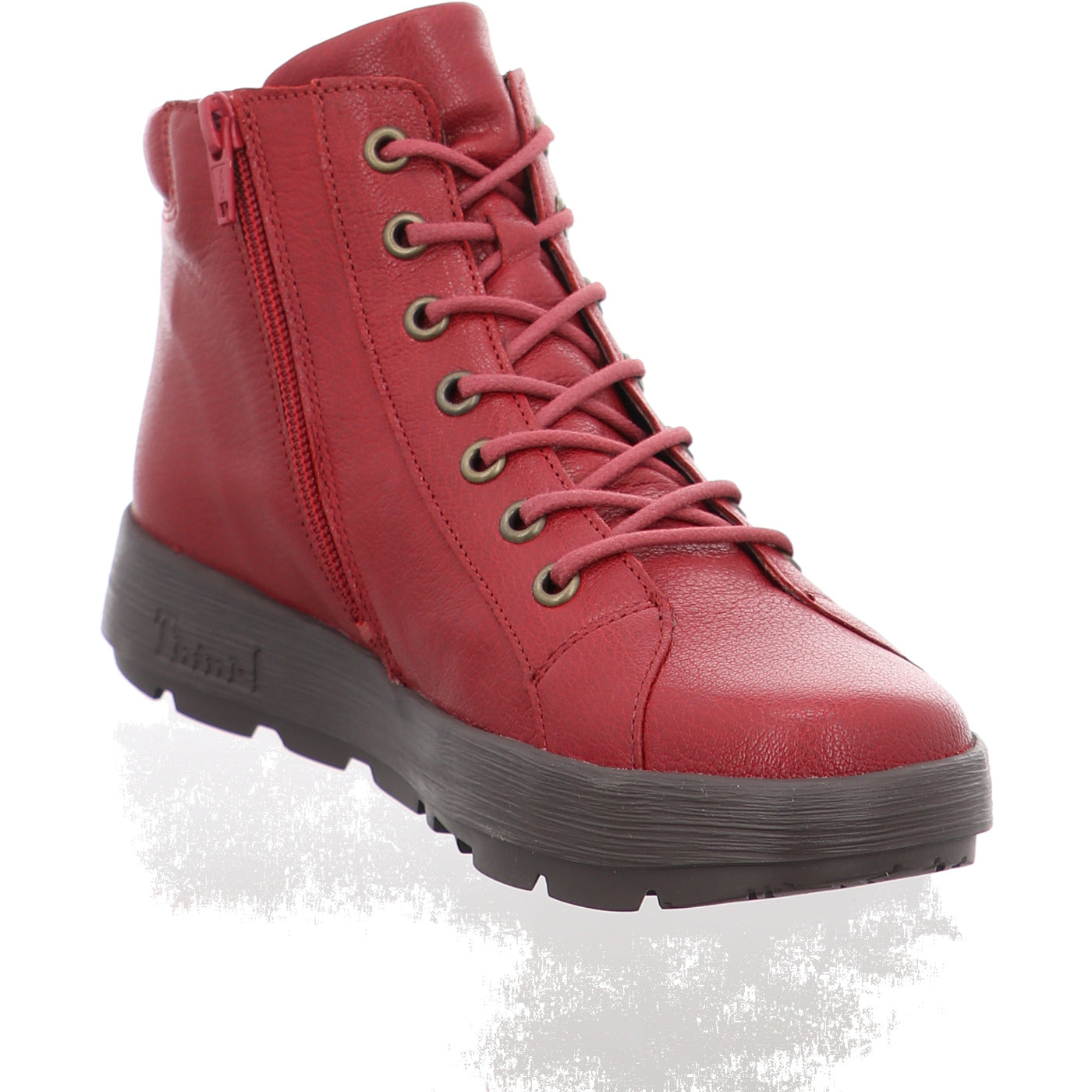 THINK! Damen Stiefelette Comoda | Chromfrei Gegerbtes Echtleder, Wechselbare Einlagen, Leicht & Bequem