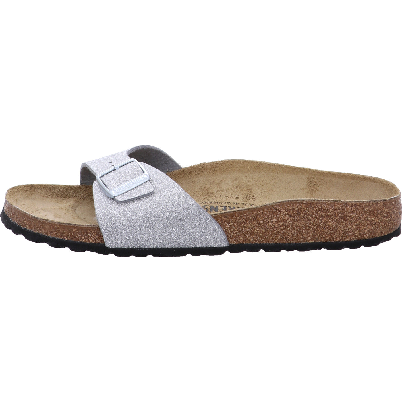 Birkenstock Pantolette Madrid SYN Shiny Glitter Silve