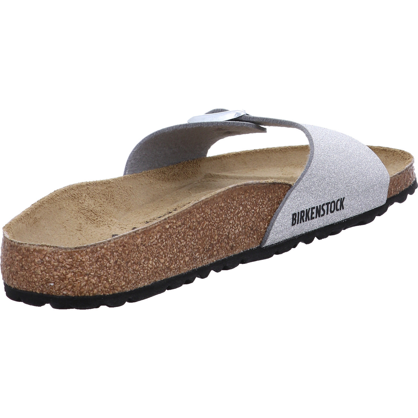 Birkenstock Pantolette Madrid SYN Shiny Glitter Silve
