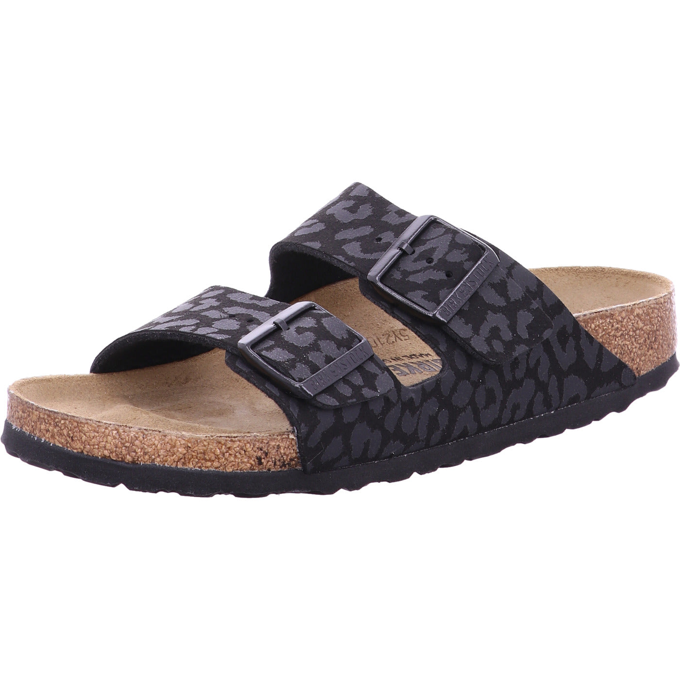Birkenstock Pantolette Arizona SYN Leo Black