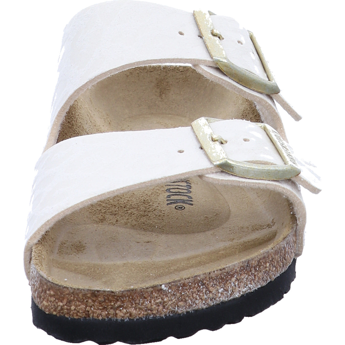 Birkenstock Pantolette Arizona SYN Leo Eggshell