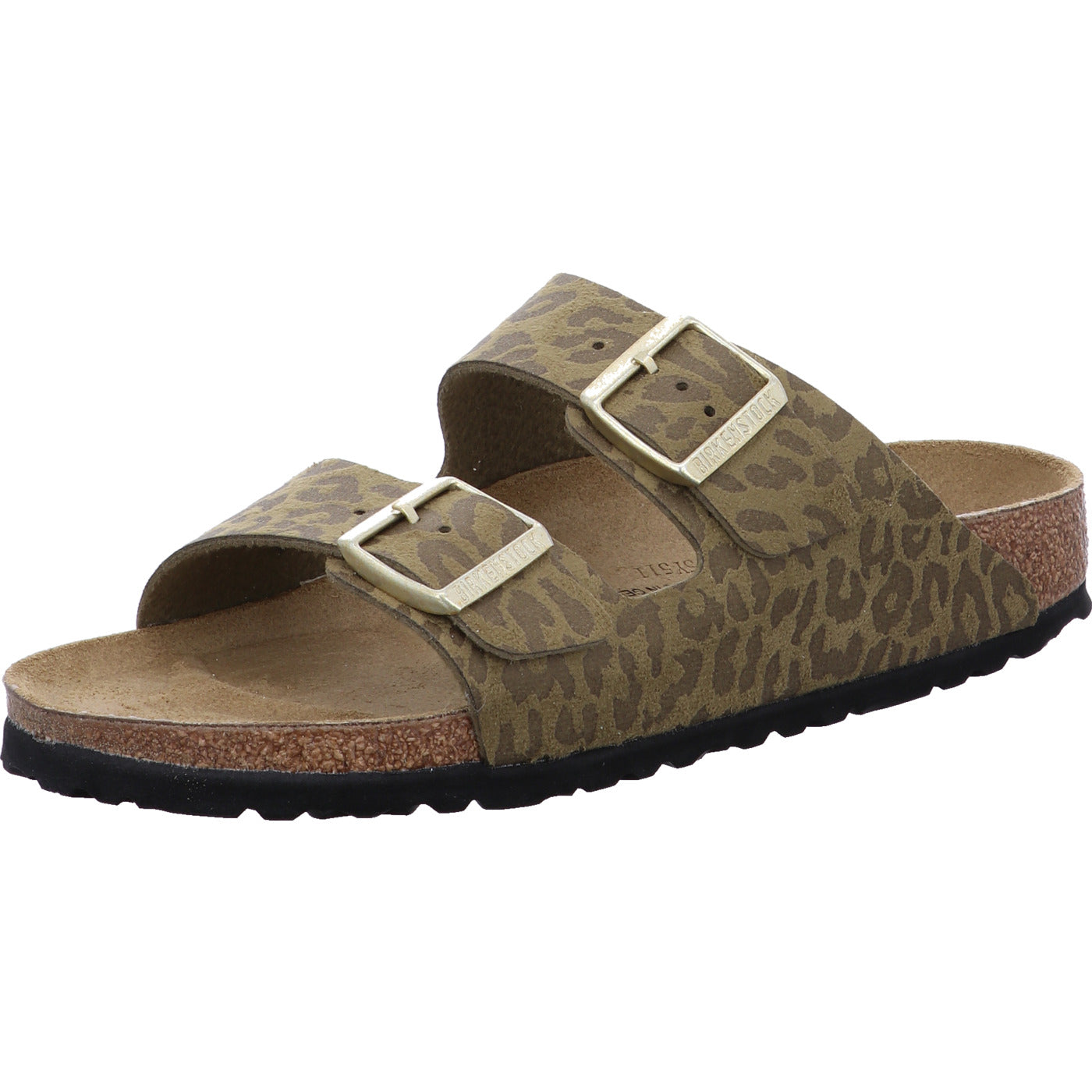 Birkenstock Pantolette Arizona SYN Leo Khaki