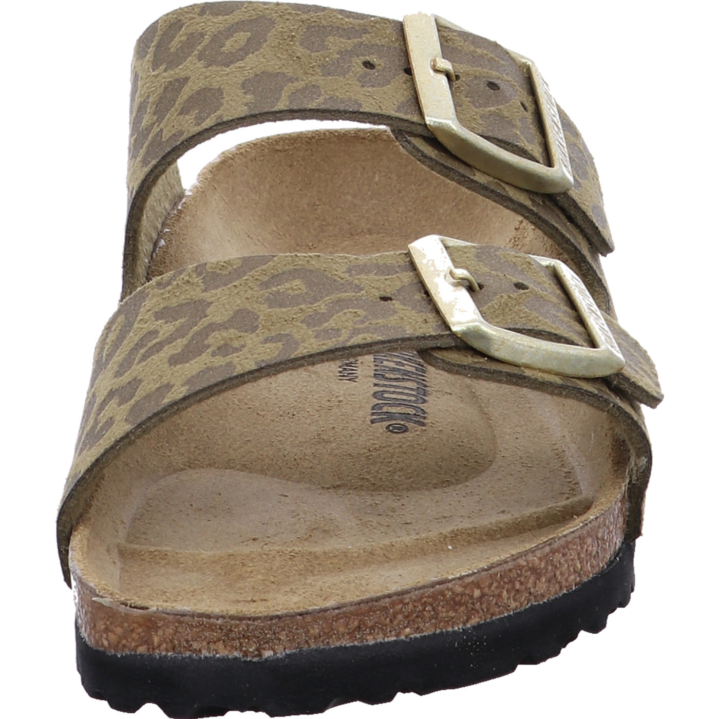 Birkenstock Pantolette Arizona SYN Leo Khaki