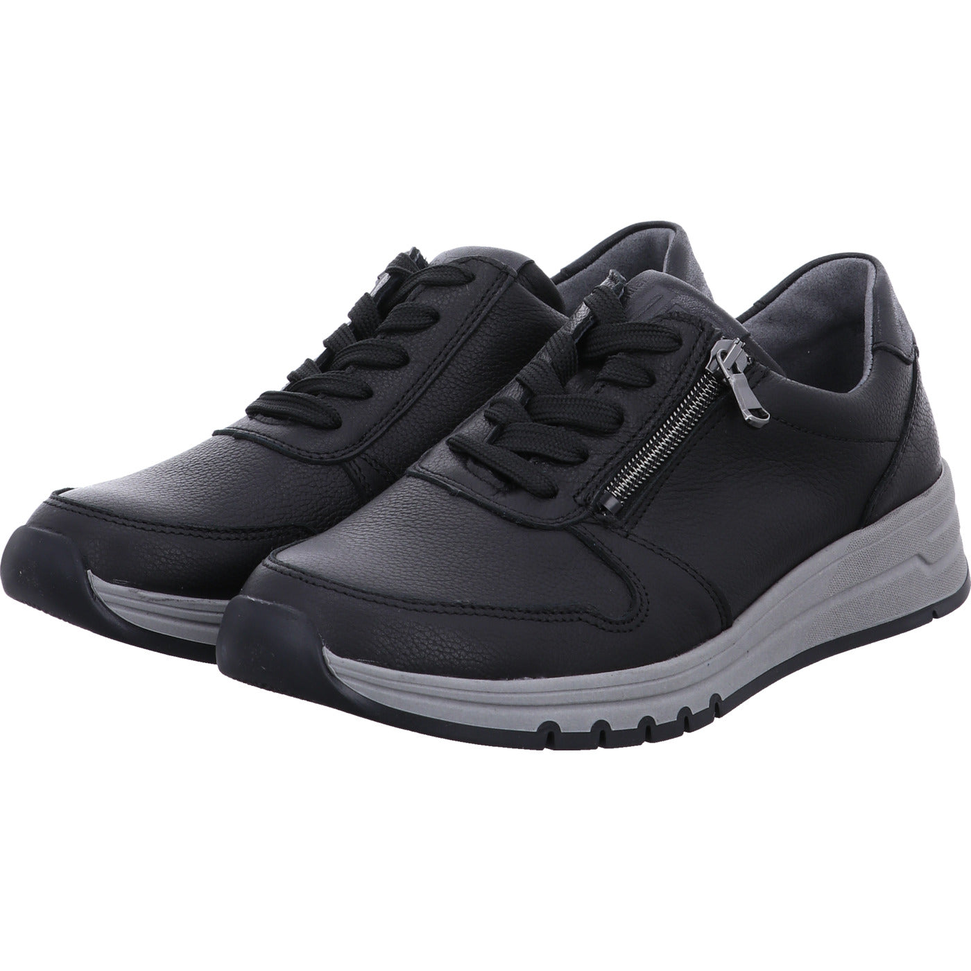 Waldläufer Schnürschuh H-April schwarz