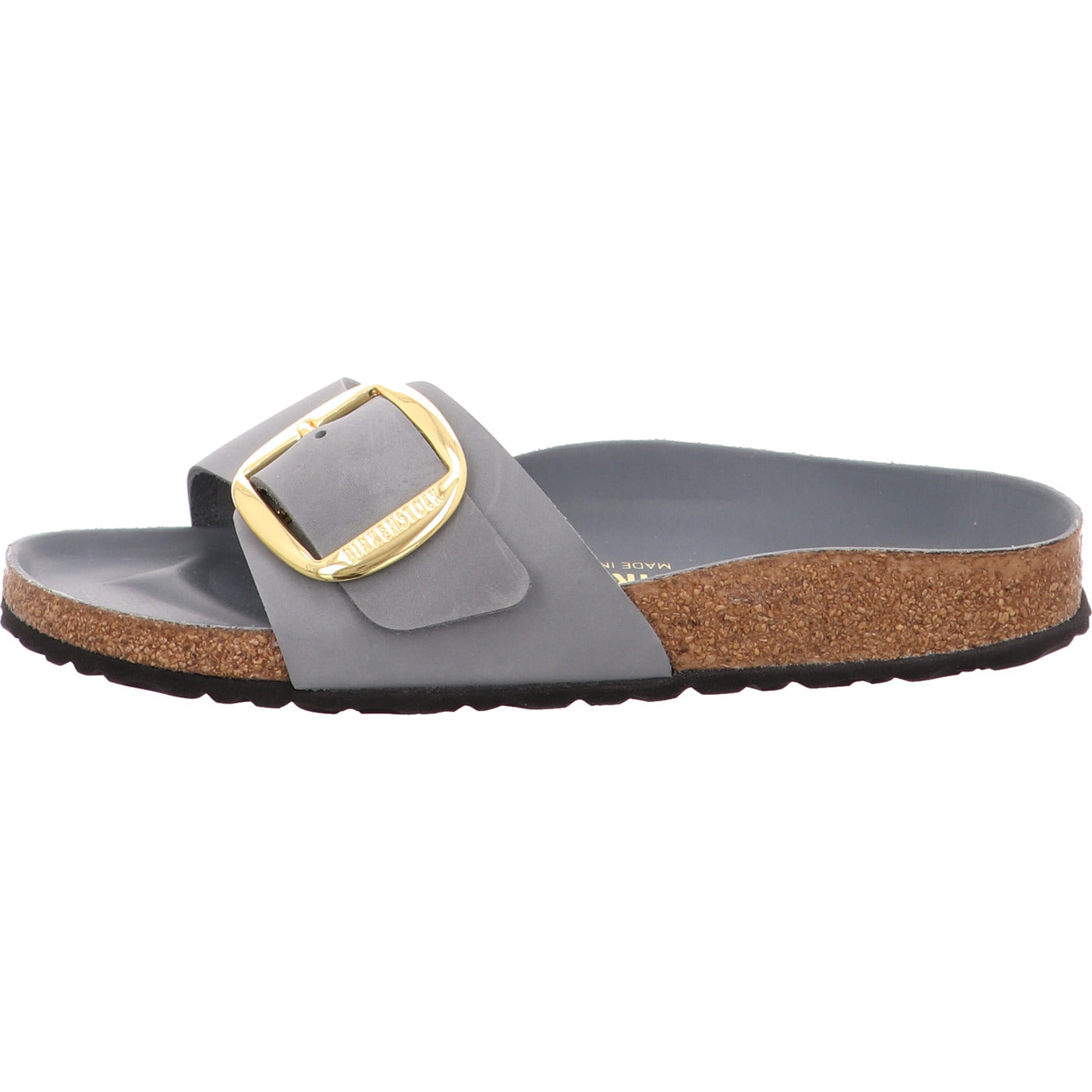 Birkenstock Pantolette Madrid Big Buckle LEOI Basalt