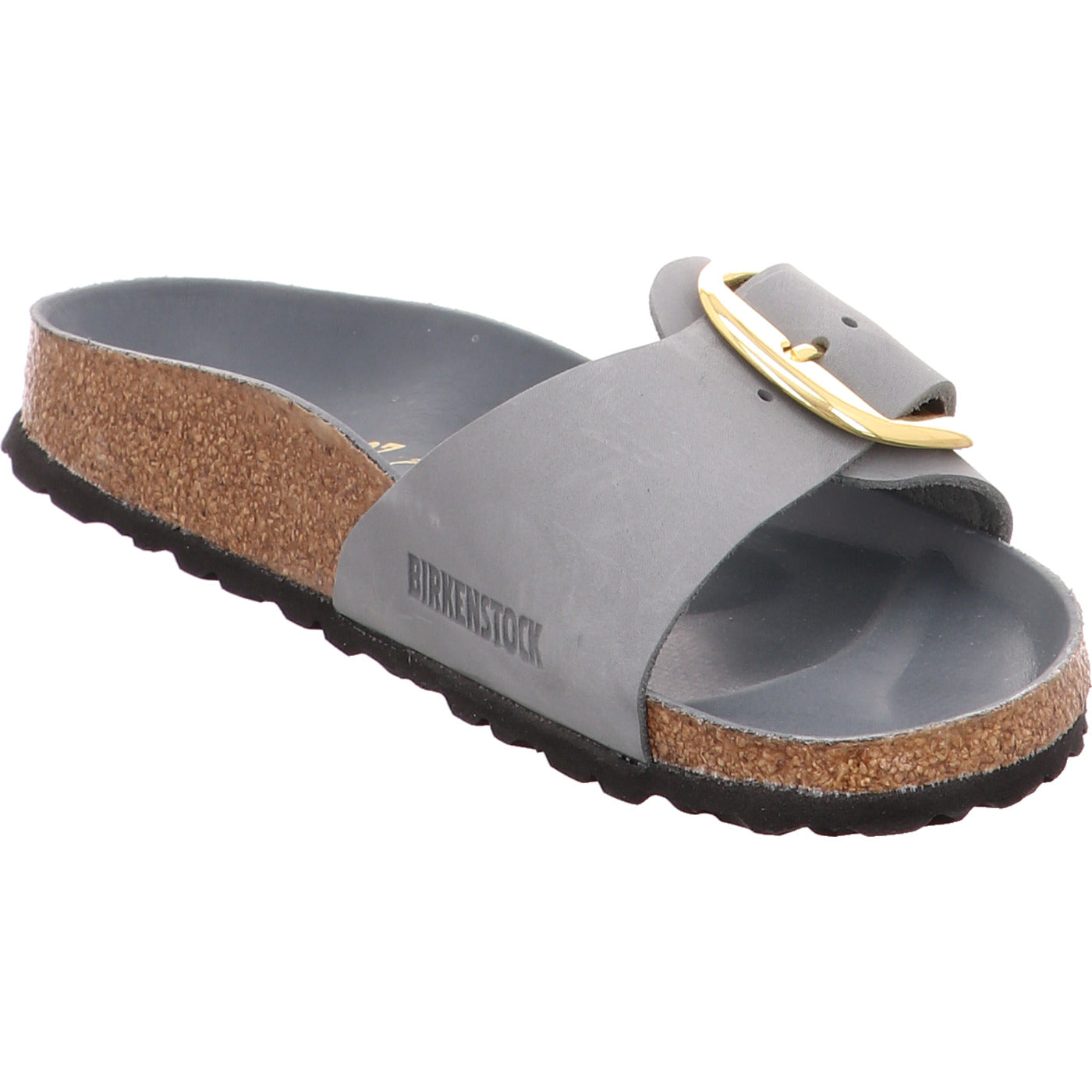 Birkenstock Pantolette Madrid Big Buckle LEOI Basalt