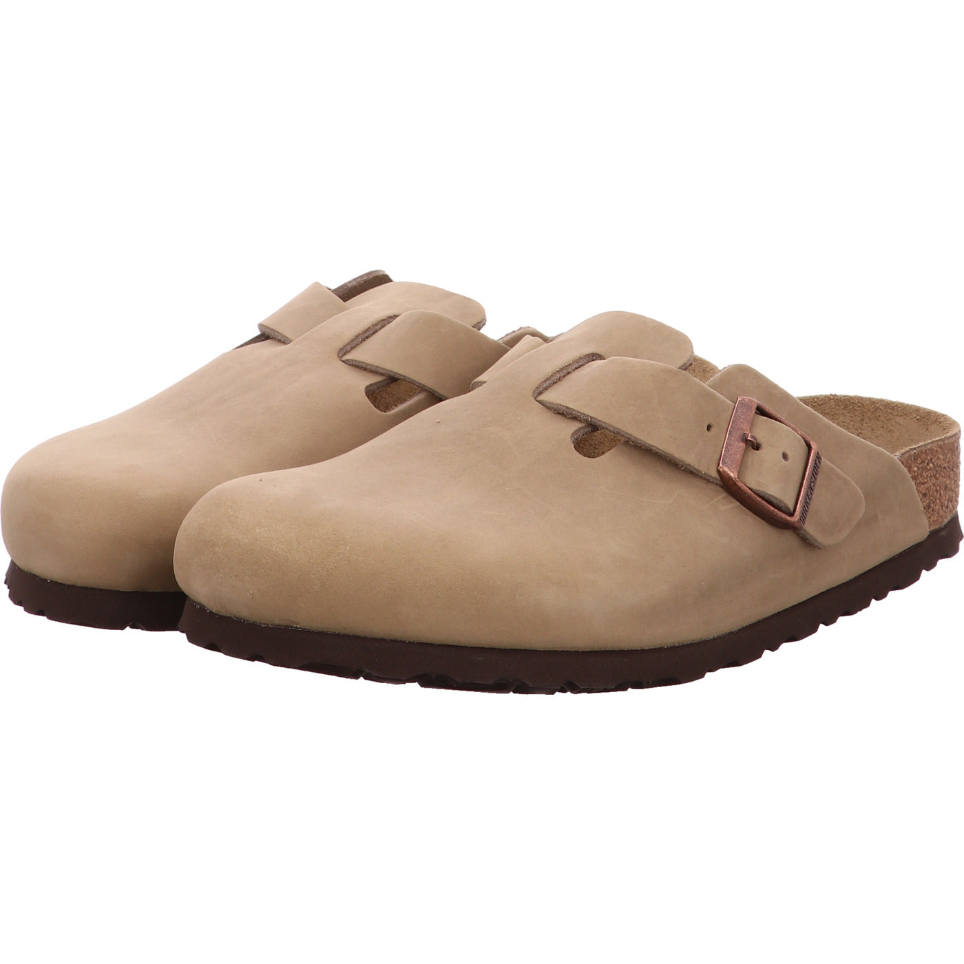 Birkenstock Pantolette Boston LEOI Tabacco Brown