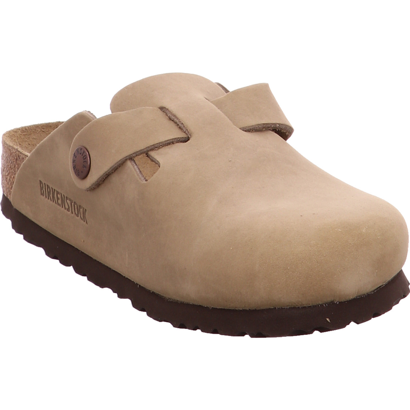 Birkenstock Pantolette Boston LEOI Tabacco Brown