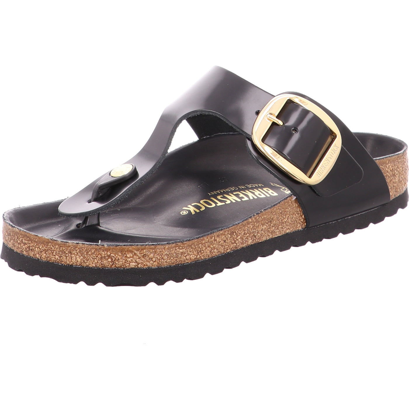 Birkenstock Pantolette Gizeh BB LENA High Shine Black