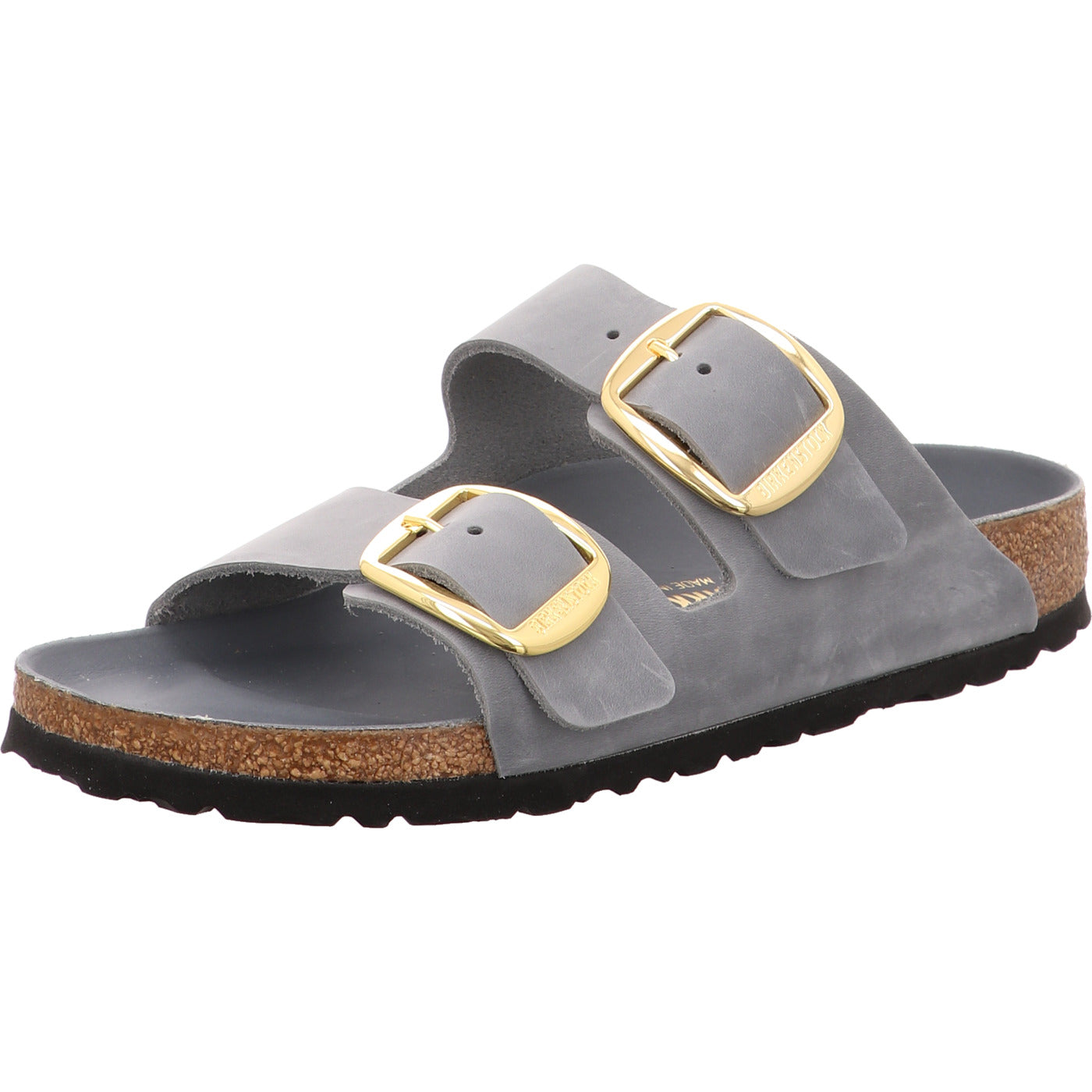 Birkenstock Pantolette Arizona Big Buckle LEOI Basal grau