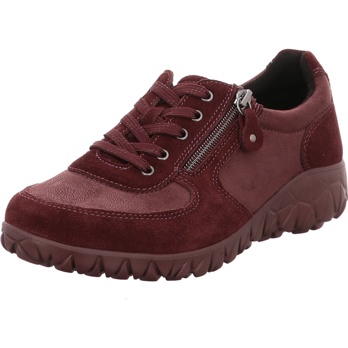 Waldläufer Schnürschuh Havy bordo