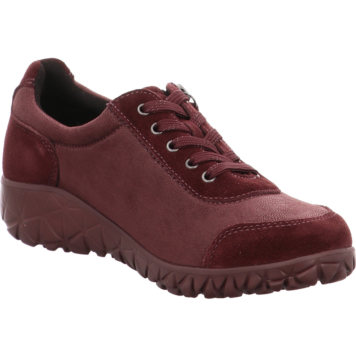 Waldläufer Schnürschuh Havy bordo