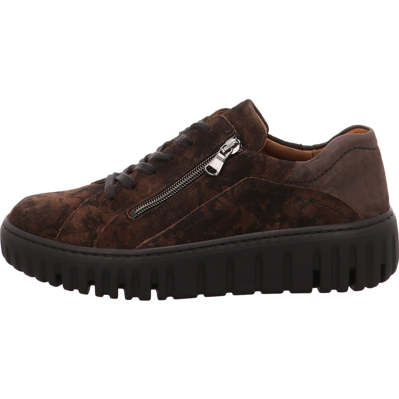 Waldläufer Schnürschuh H-Livia braun