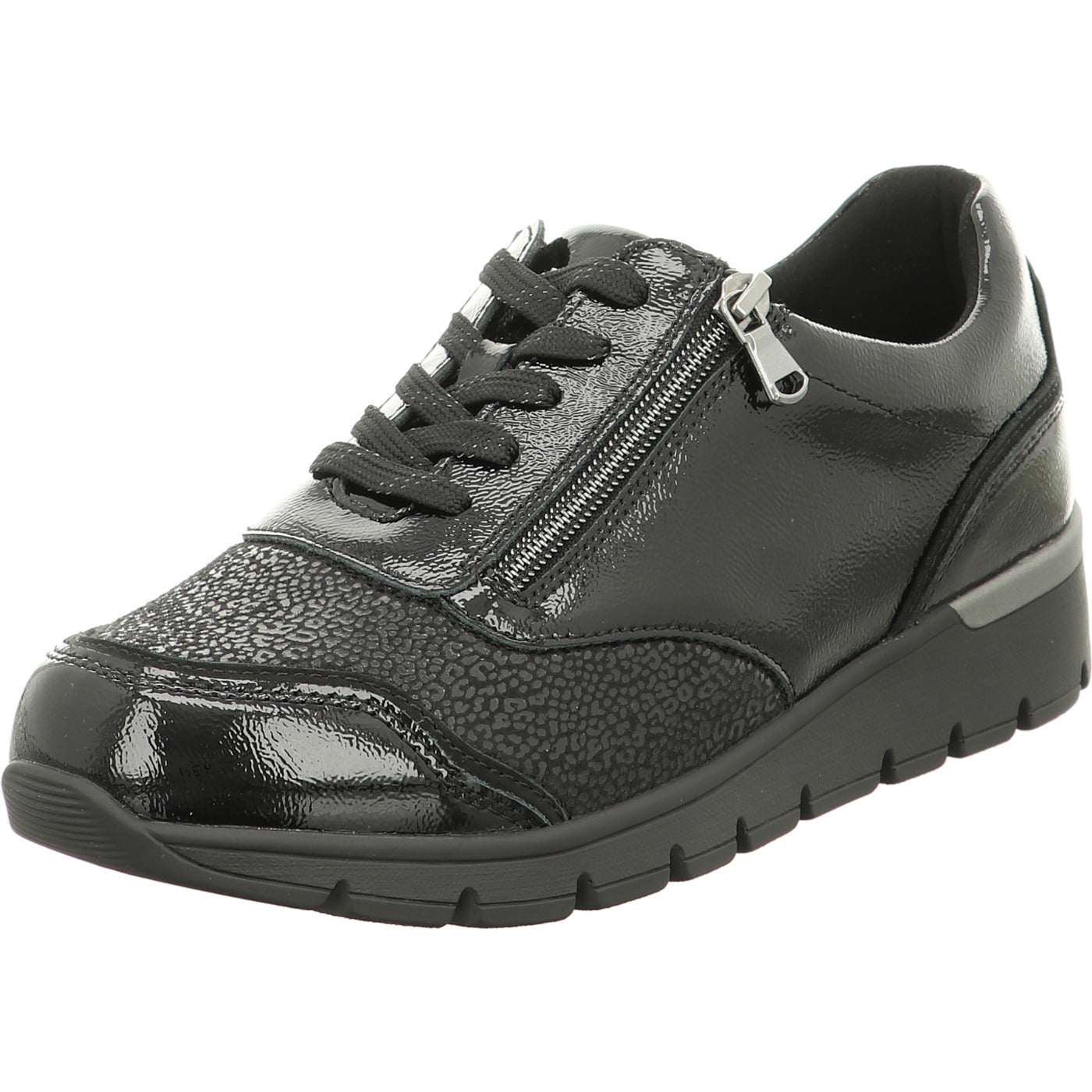 Waldläufer Schnürschuh K-Ramona schwarz