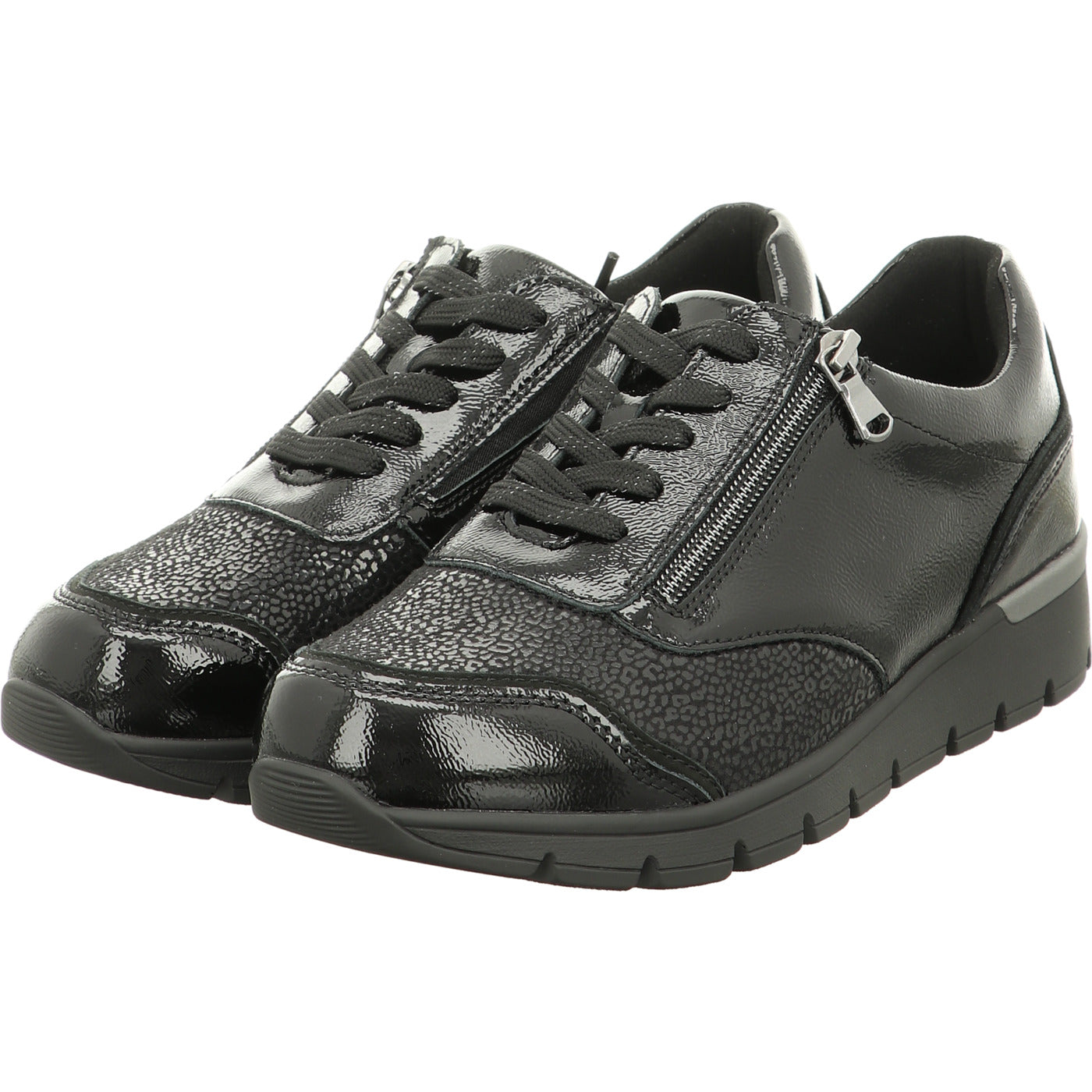 Waldläufer Schnürschuh K-Ramona schwarz