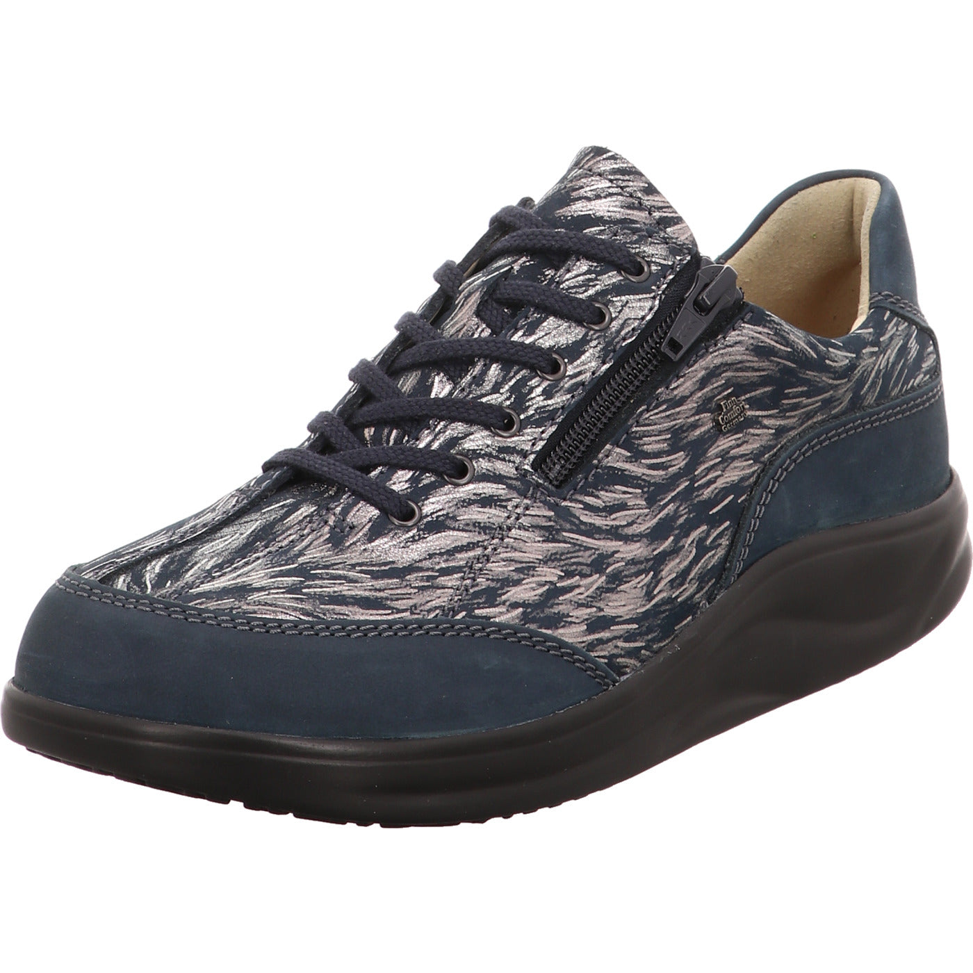 FinnComfort Schnürschuh Otaru blau