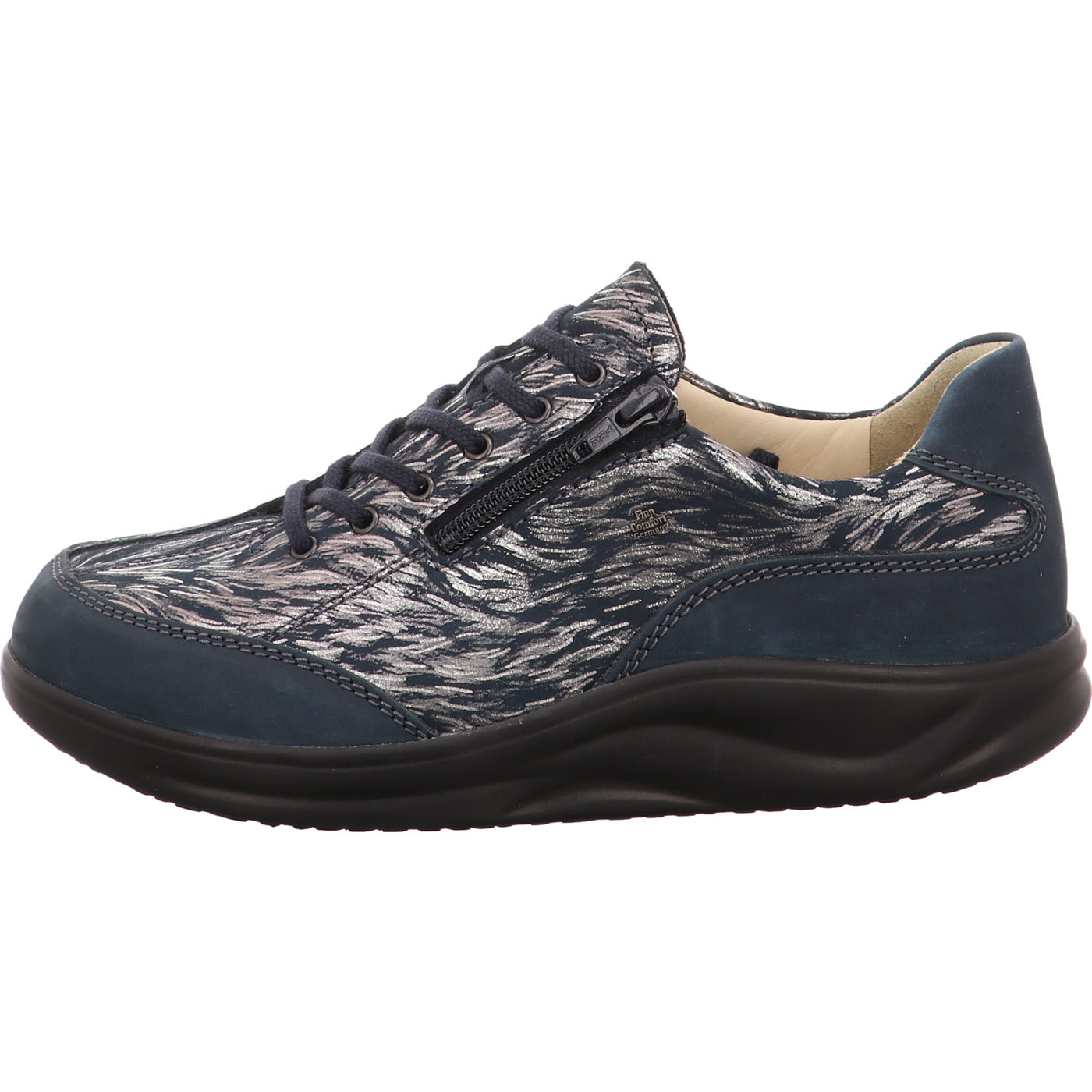 FinnComfort Schnürschuh Otaru blau