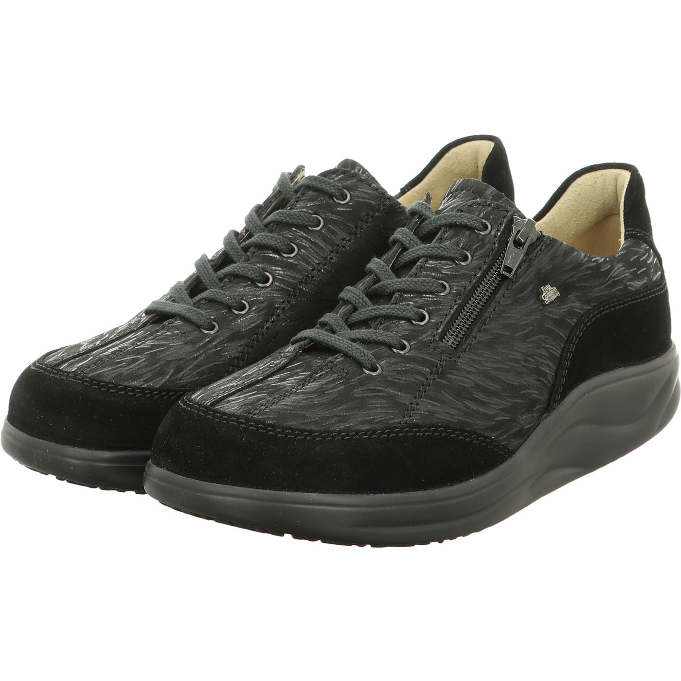 FinnComfort Schnürschuh Otaru schwarz