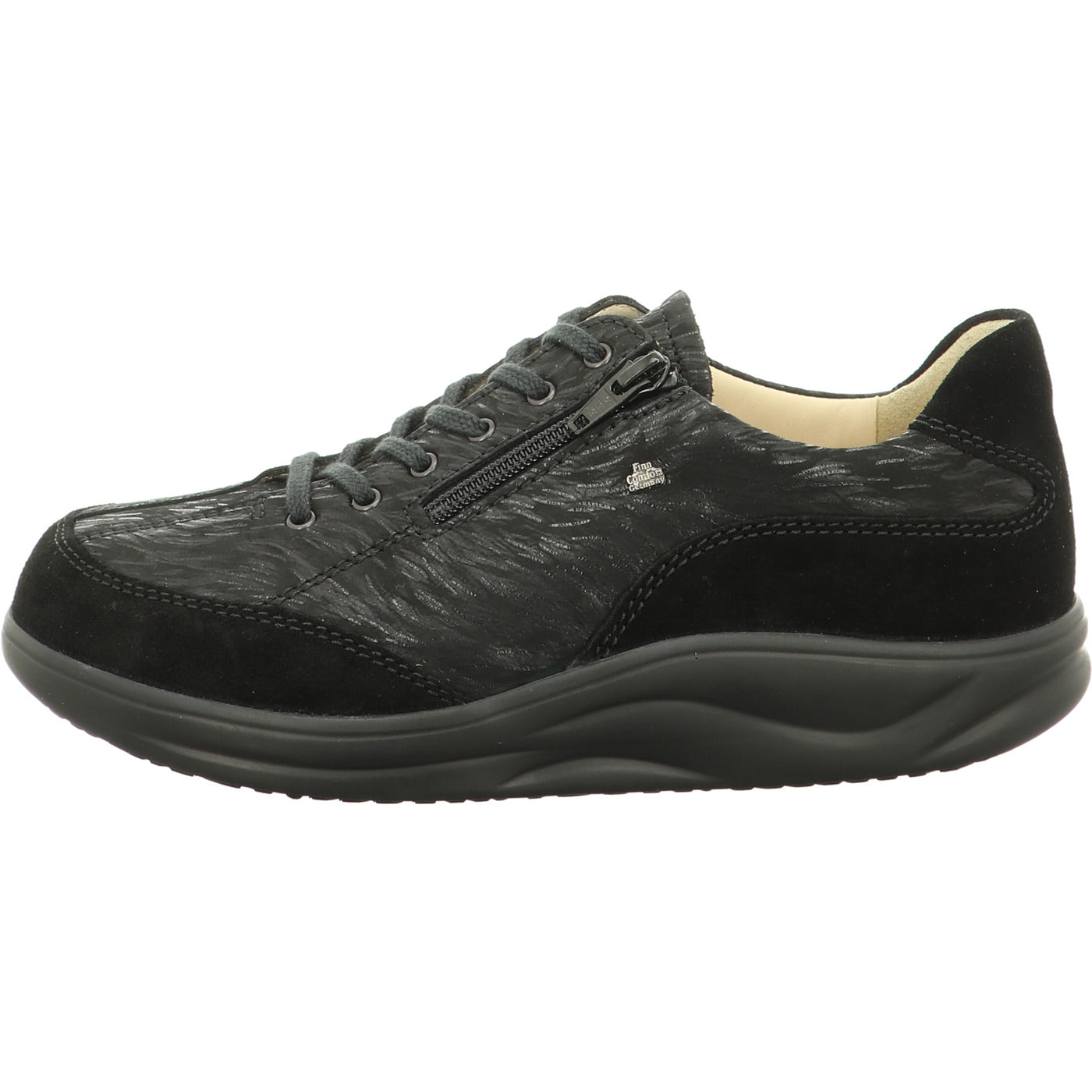 FinnComfort Schnürschuh Otaru schwarz