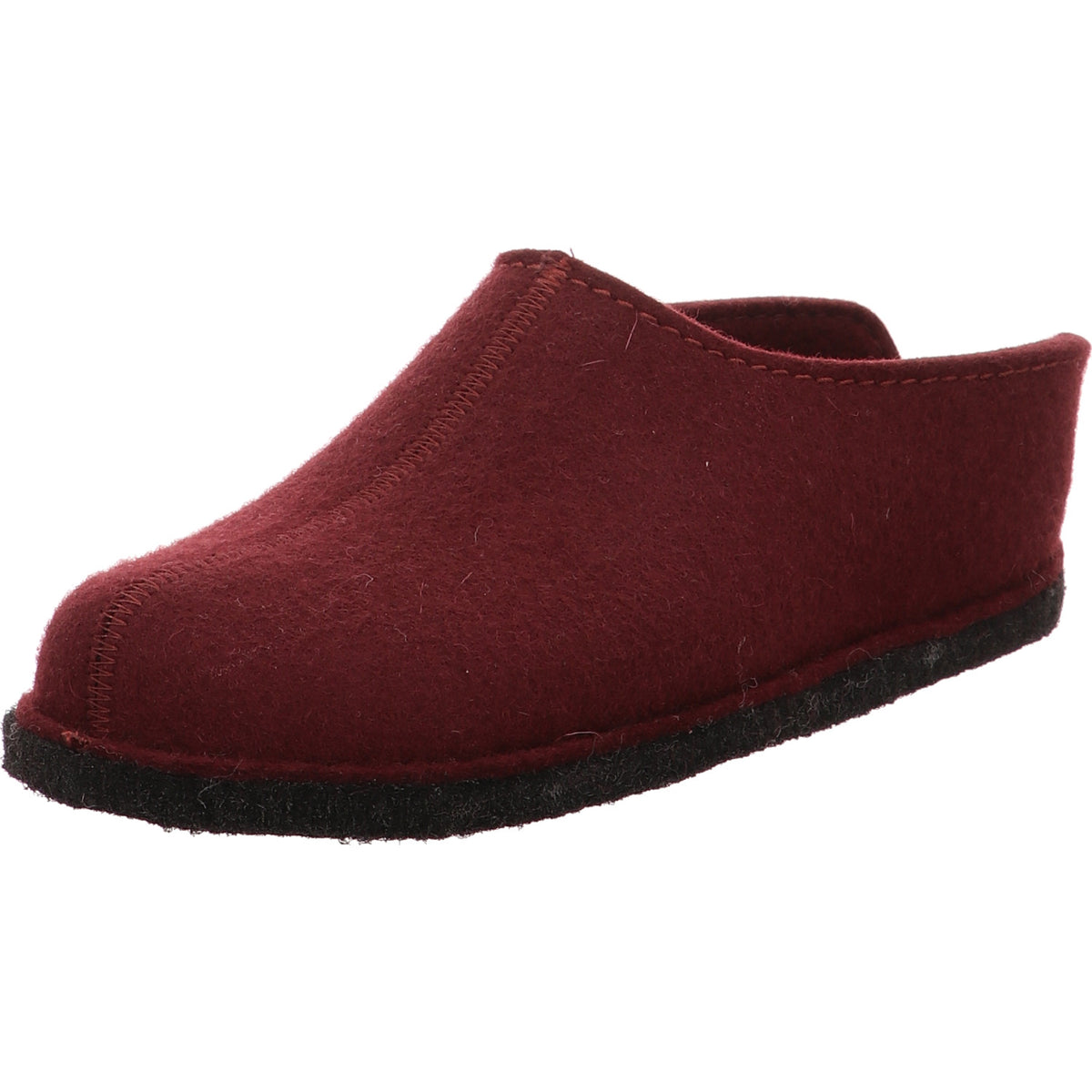 Haflinger Hausschuh Flair smiley bordo