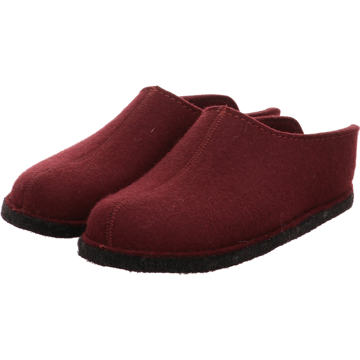 Haflinger Hausschuh Flair smiley bordo