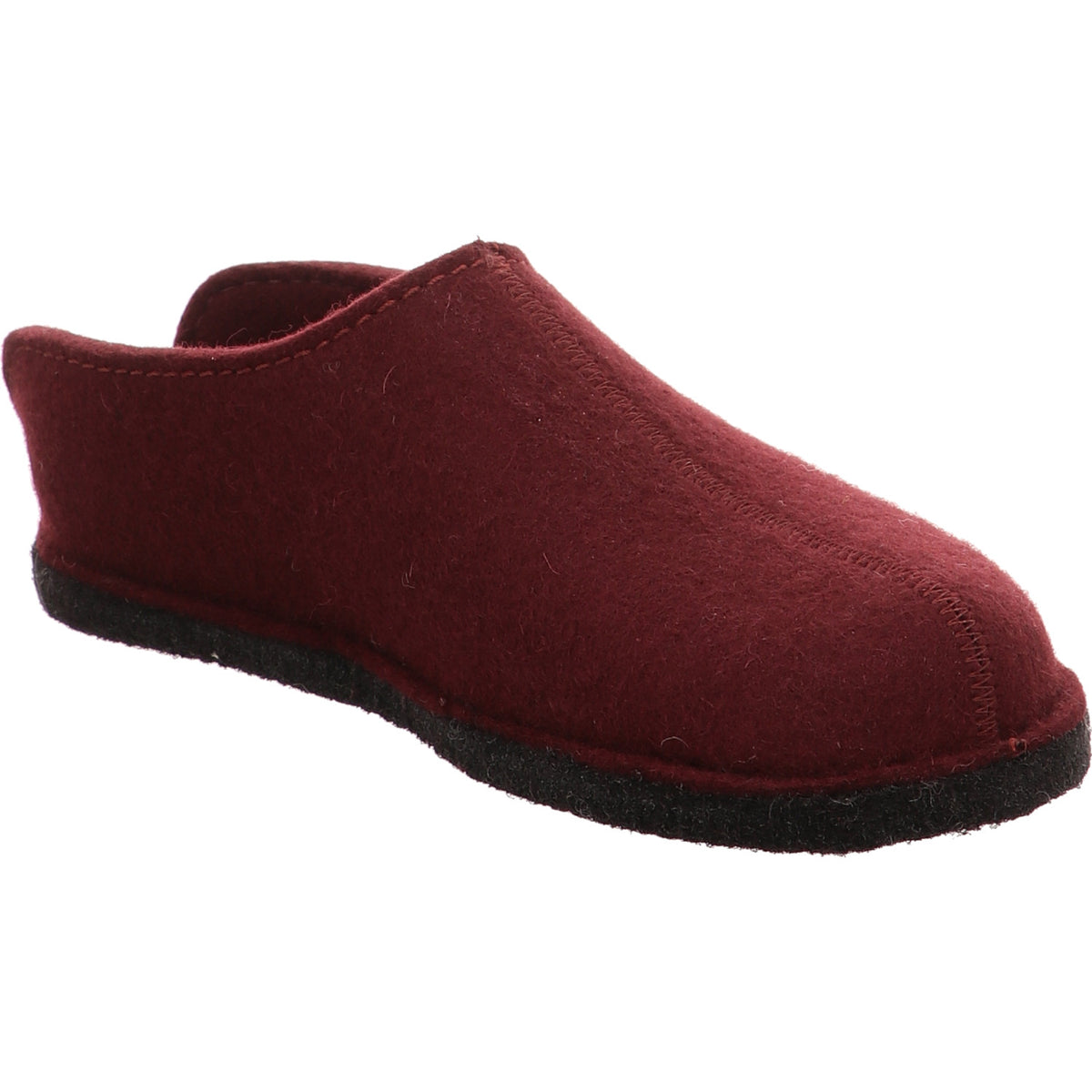 Haflinger Hausschuh Flair smiley bordo