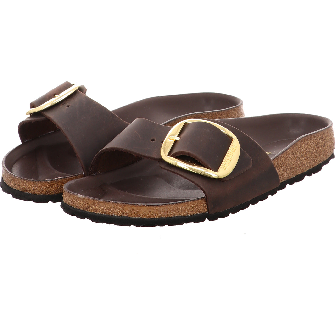 Birkenstock Pantolette Madrid Big Buckle braun